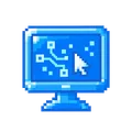 Pixel computer monitor
